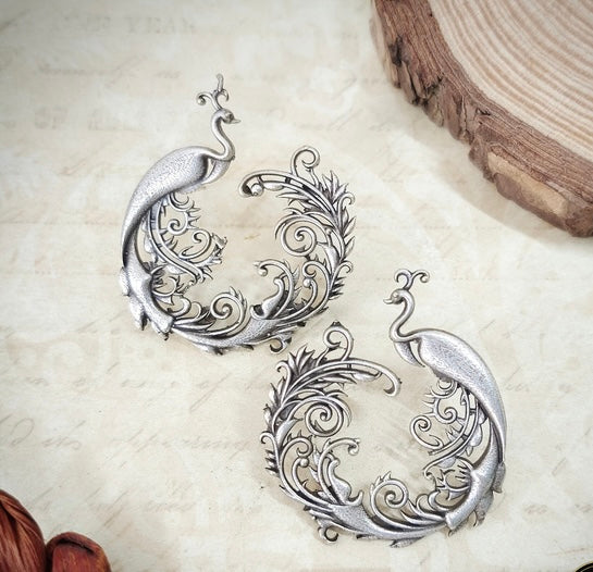 Mayuri Peacock Stud Earrings - Bloom - By Sushmita