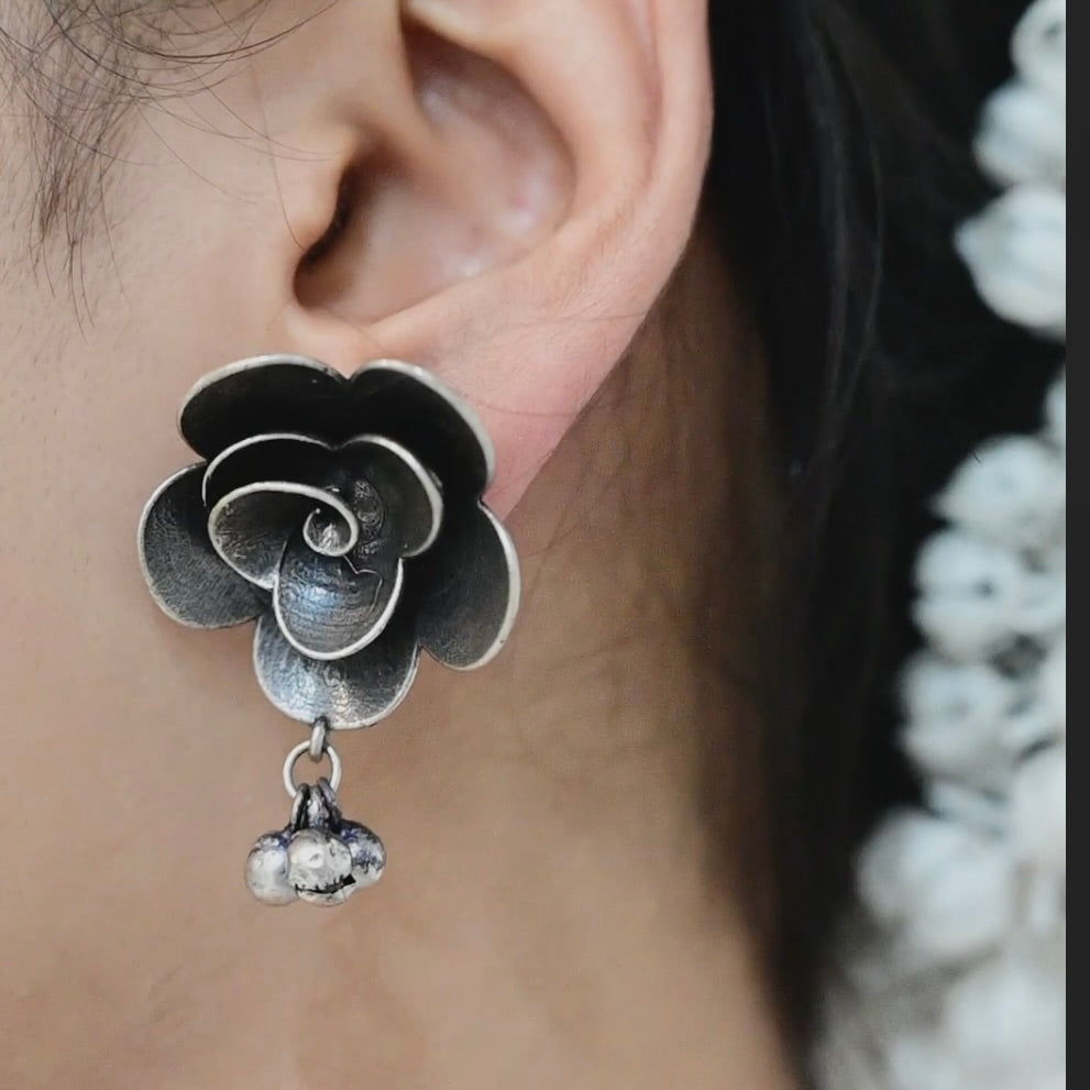 Flower Stud Earrings - Bloom - By Sushmita