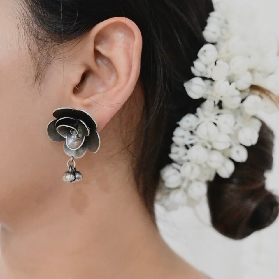 Flower Stud Earrings - Bloom - By Sushmita