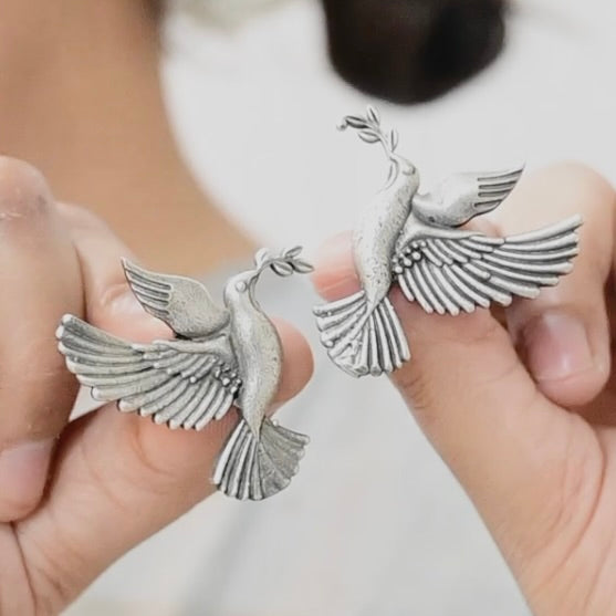 Bird Stud Earrings - Bloom - By Sushmita