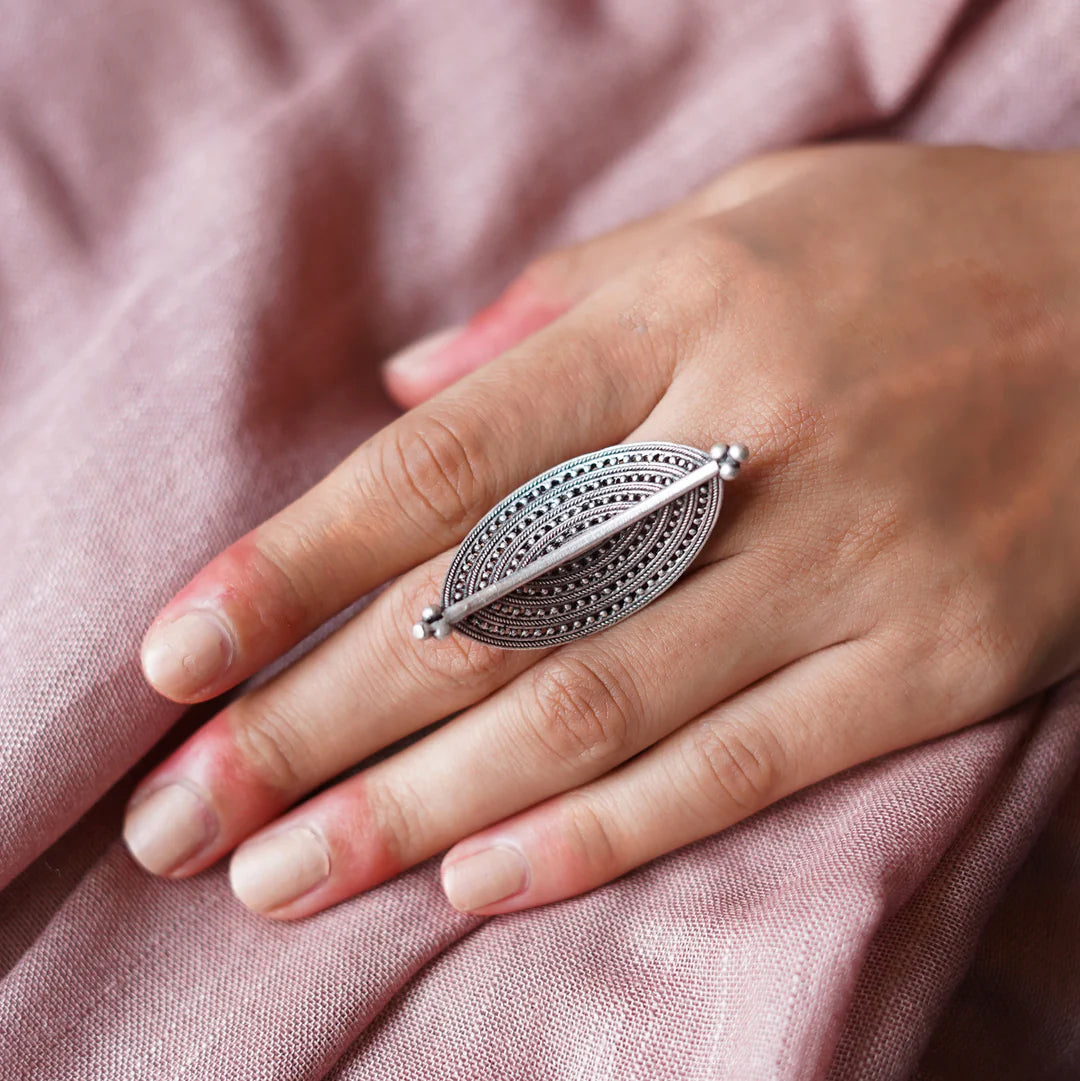 Moh Silver Ring - Bloom - By Sushmita