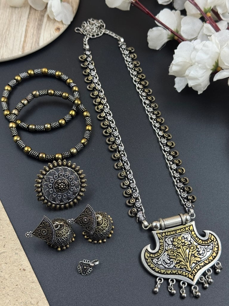 SHAHSHA 5-PIECE DUAL TONE GIFT SET