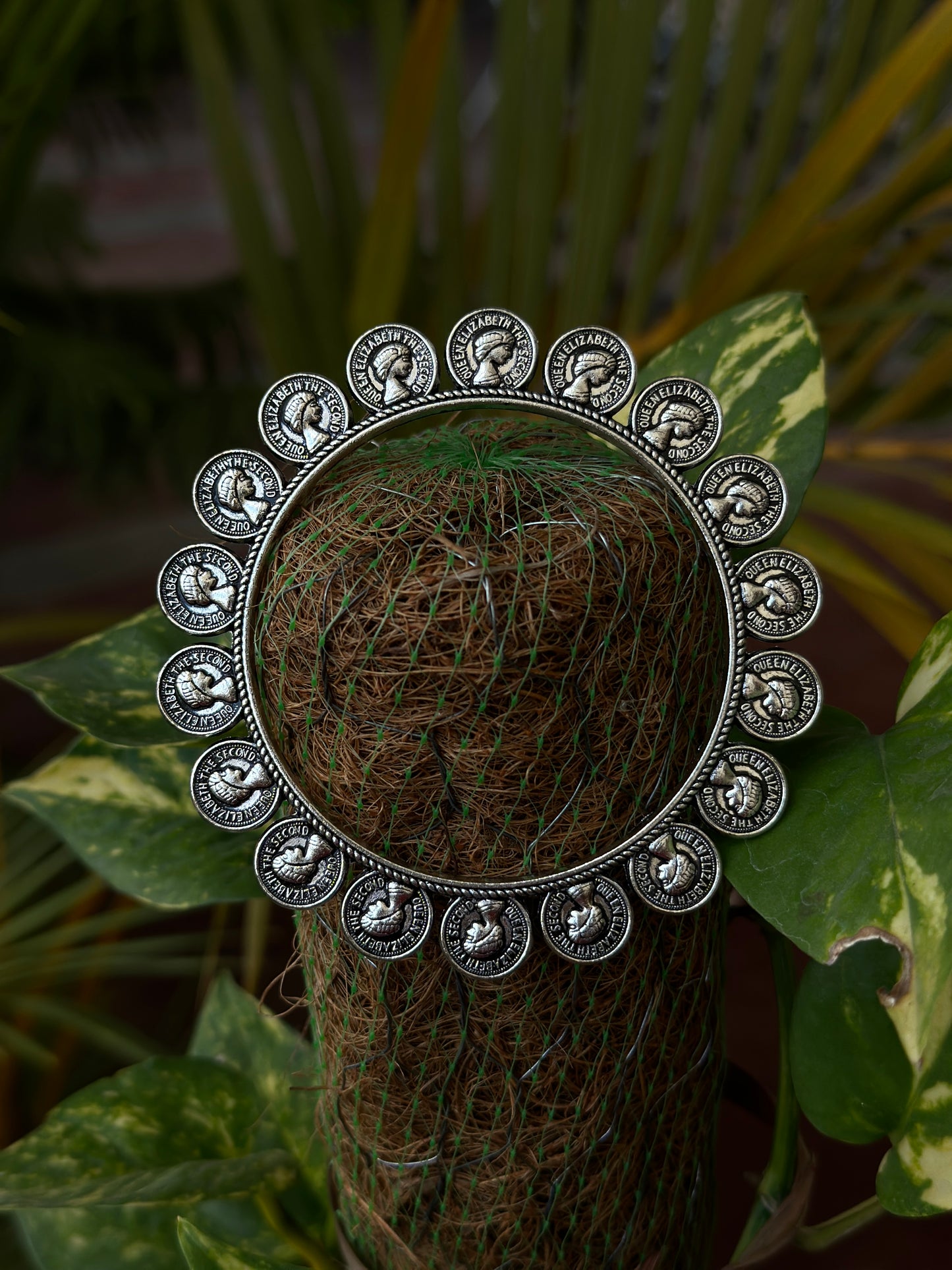 German silver Bangle - Bloom - By Sushmita