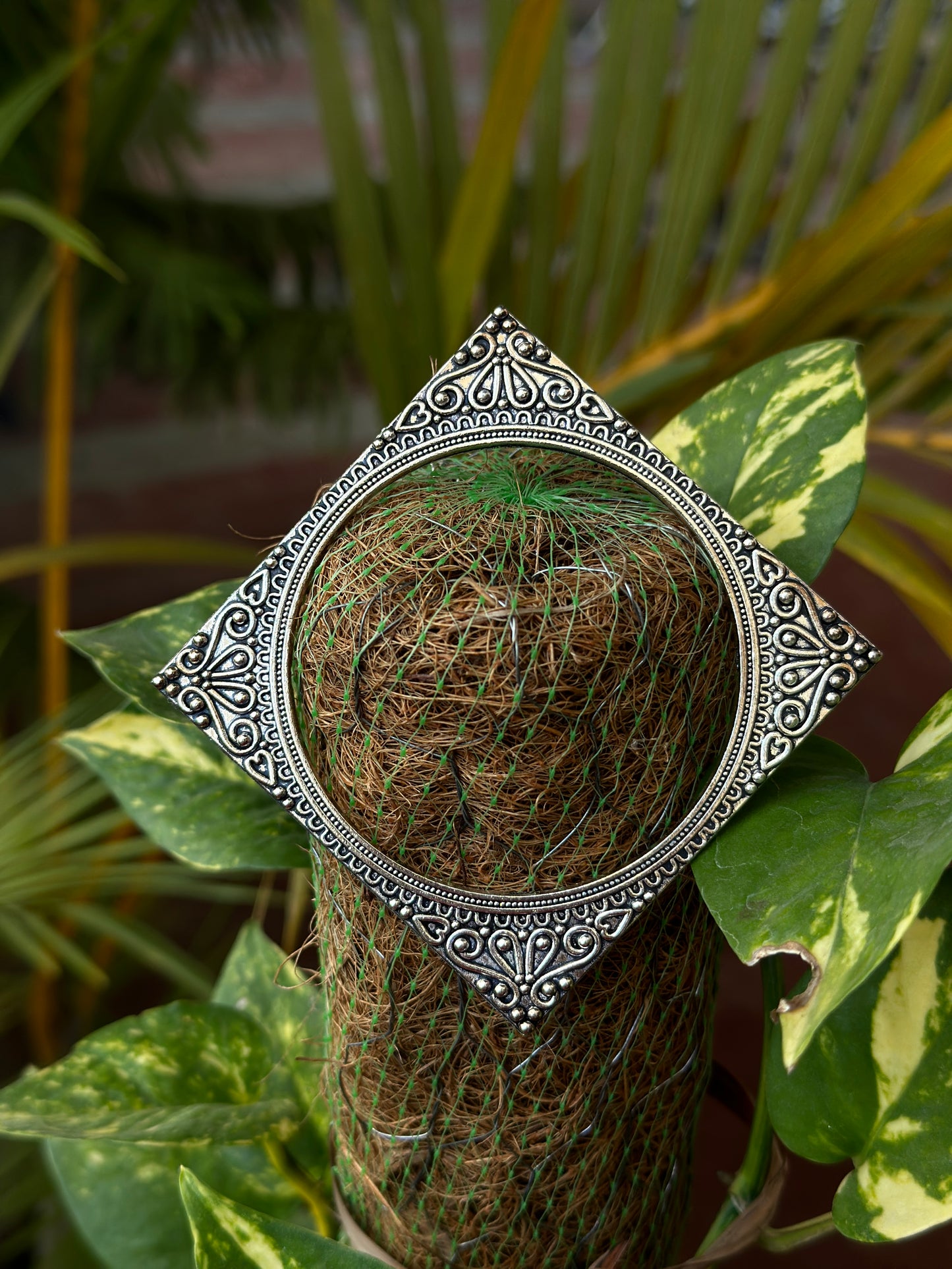 German silver Bangle - Bloom - By Sushmita