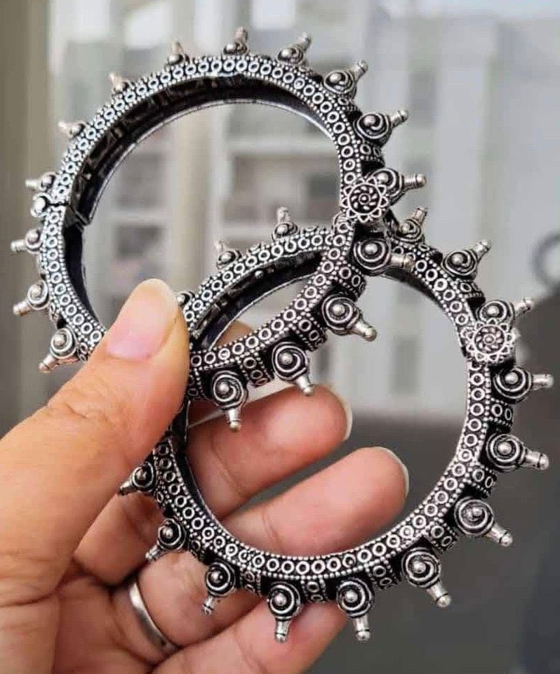 Spiked Kada Bracelet - Bloom - By Sushmita