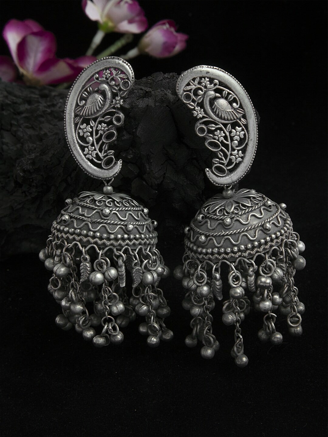 Handcrafted Chandelier Jhumka - Bloom - By Sushmita