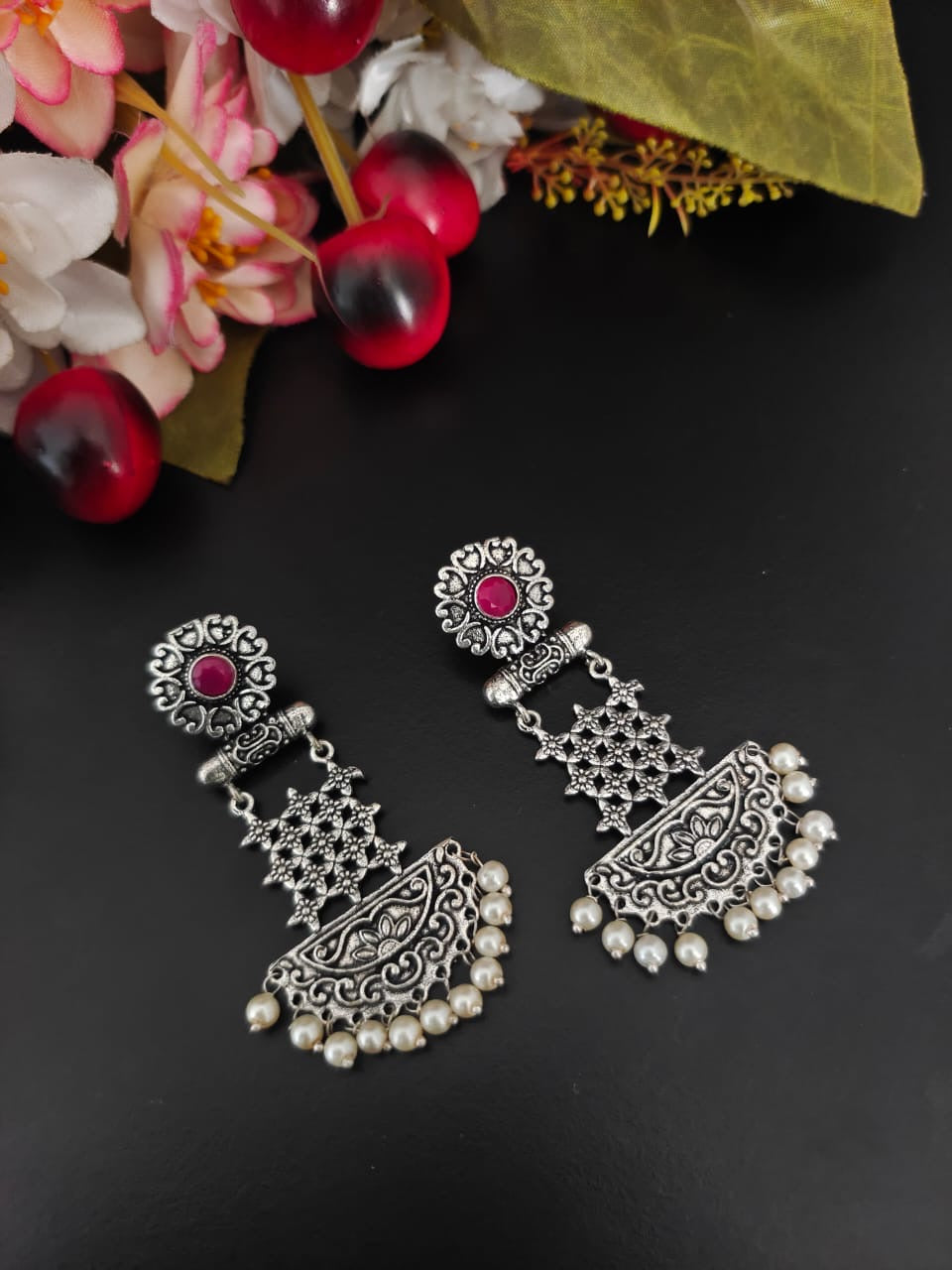 Shilpi Stone Earrings - Bloom - By Sushmita