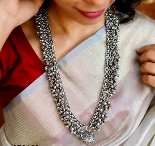 Long Chain Ghungaroo Necklace - Bloom - By Sushmita