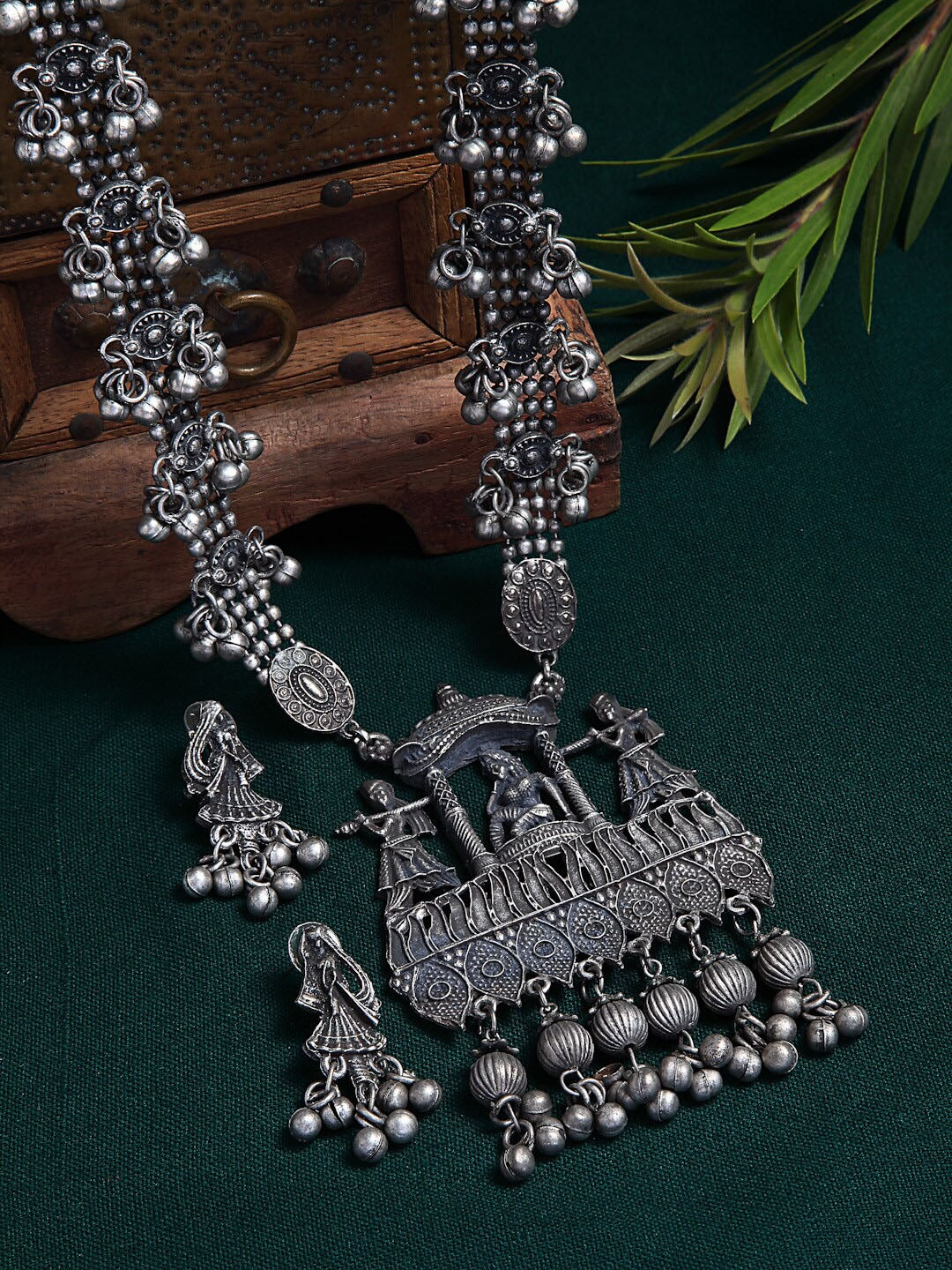 STATEMENT LONG GHUNGAROO NECKLACE - Bloom - By Sushmita