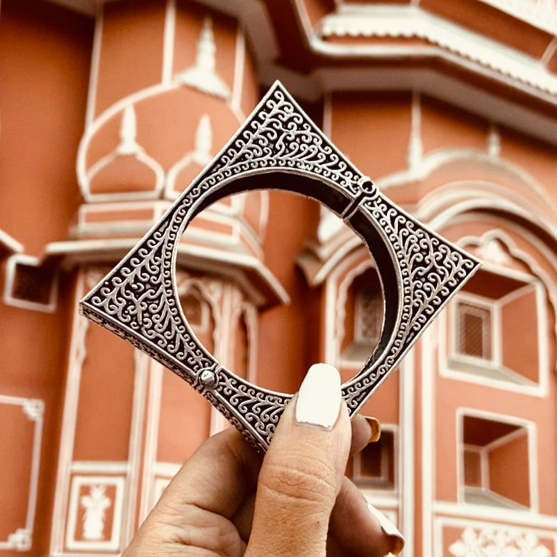 SILVER BANGLES / KADA - Bloom - By Sushmita