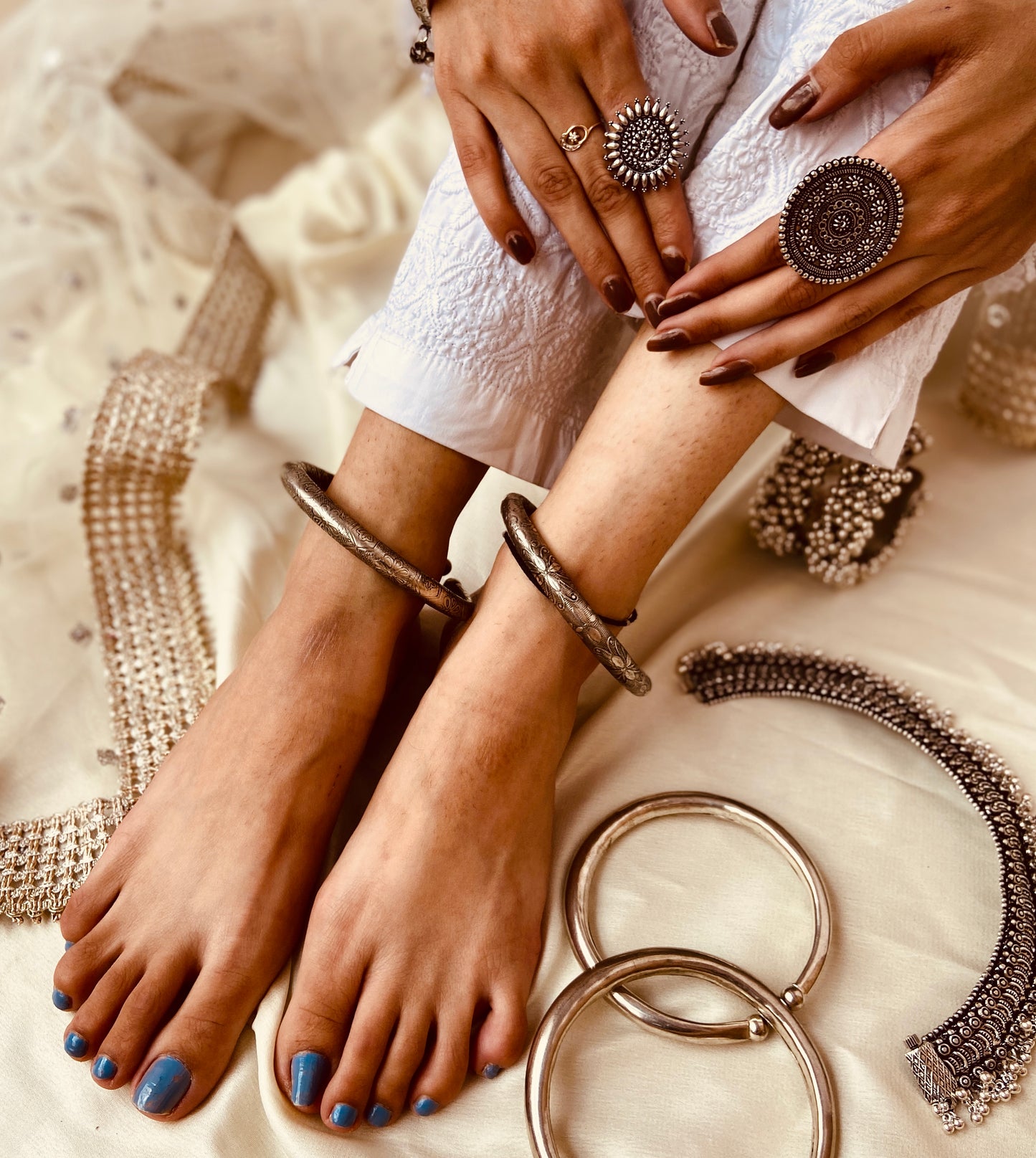 HASLI ANKLETS / PAYAL - Bloom - By Sushmita