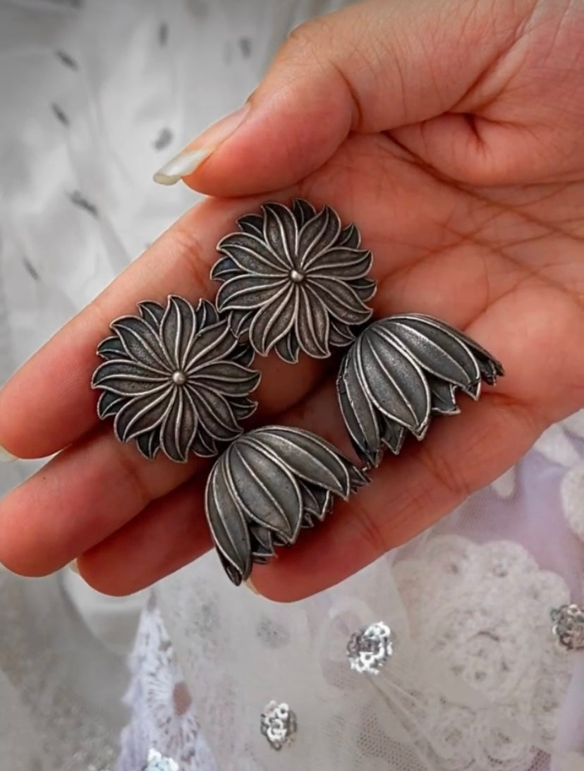 Flower Jhumka - Bloom - By Sushmita