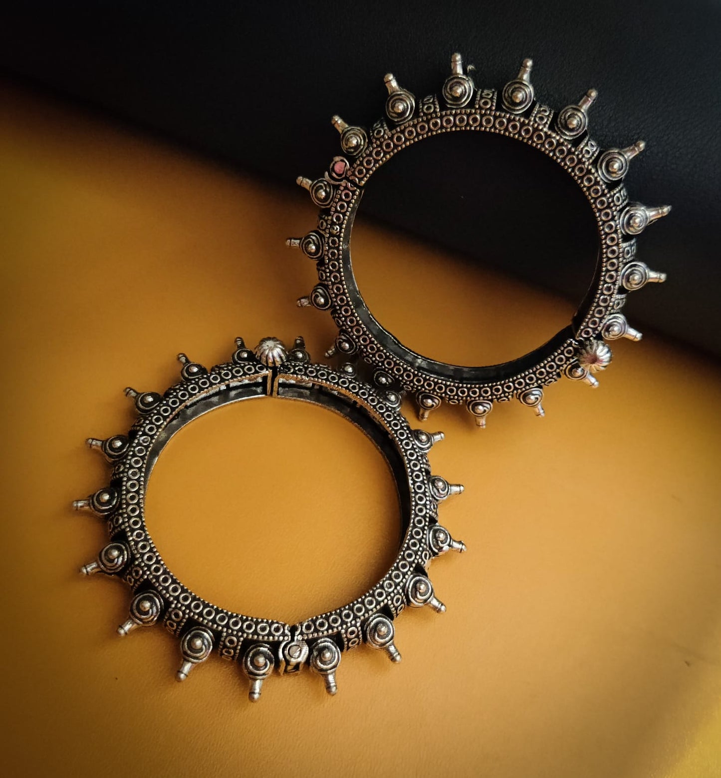 Spiked Kada Bracelet - Bloom - By Sushmita