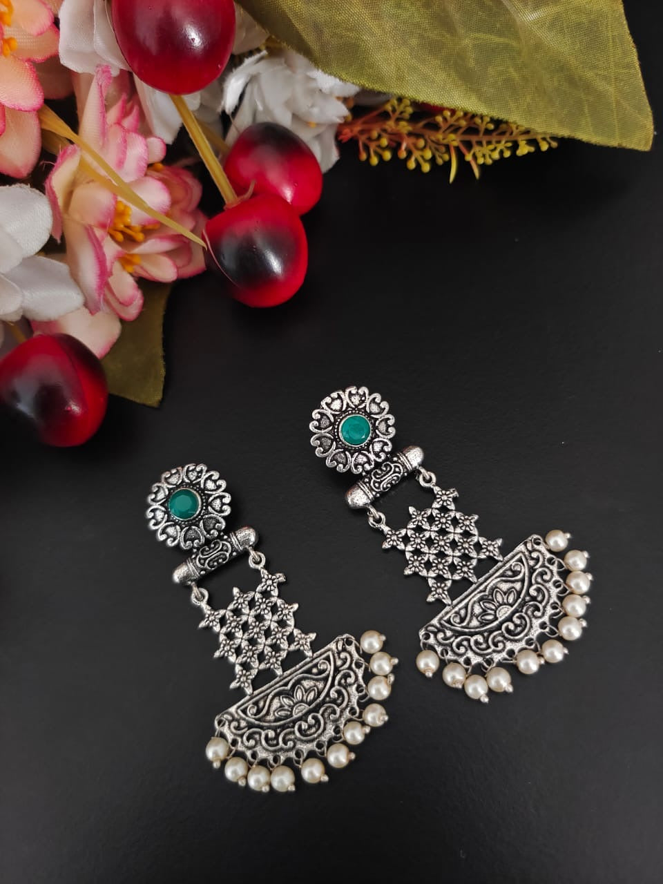 Shilpi Stone Earrings - Bloom - By Sushmita