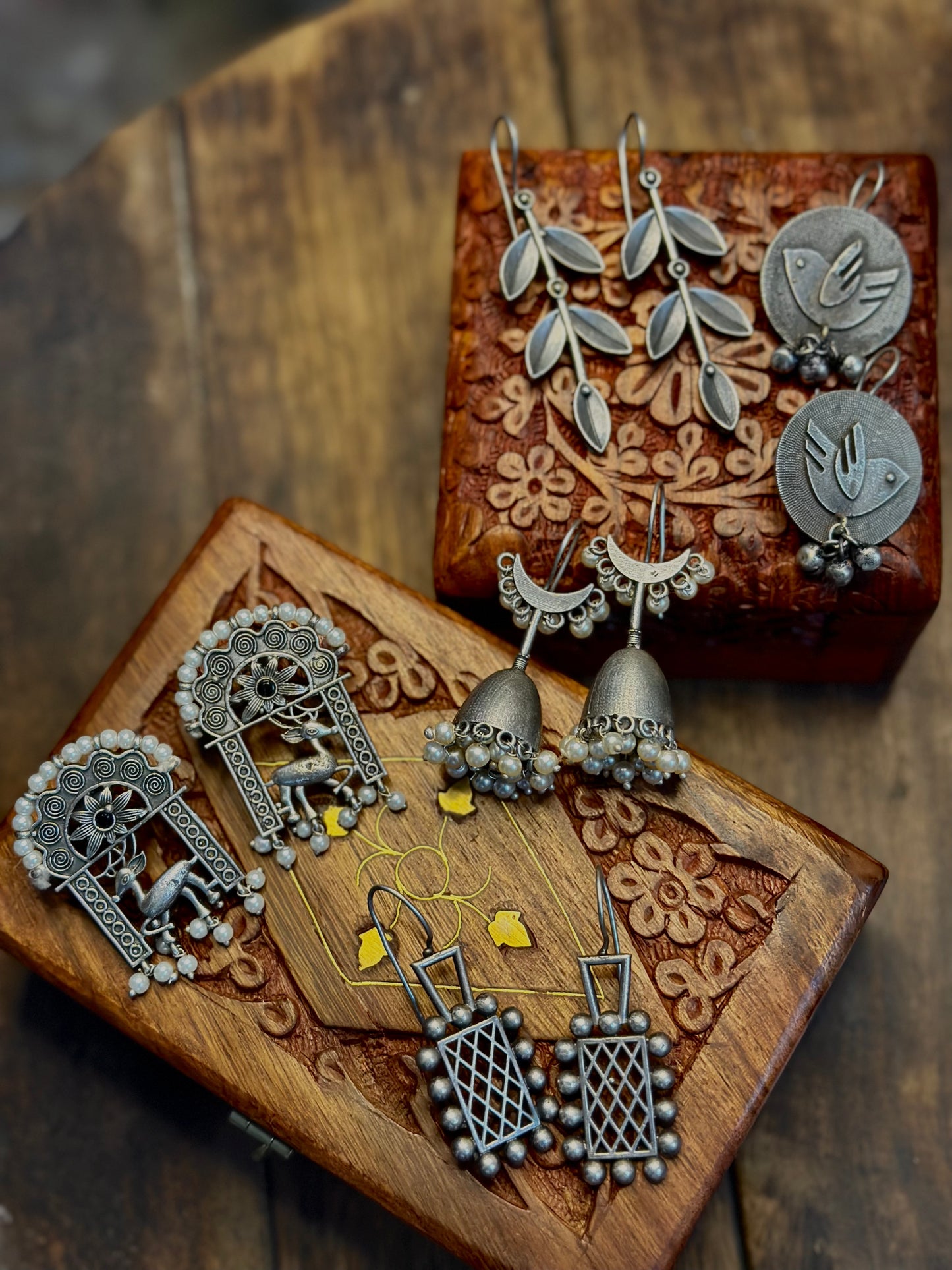 5- Pair Earrings Combo - Bloom - By Sushmita