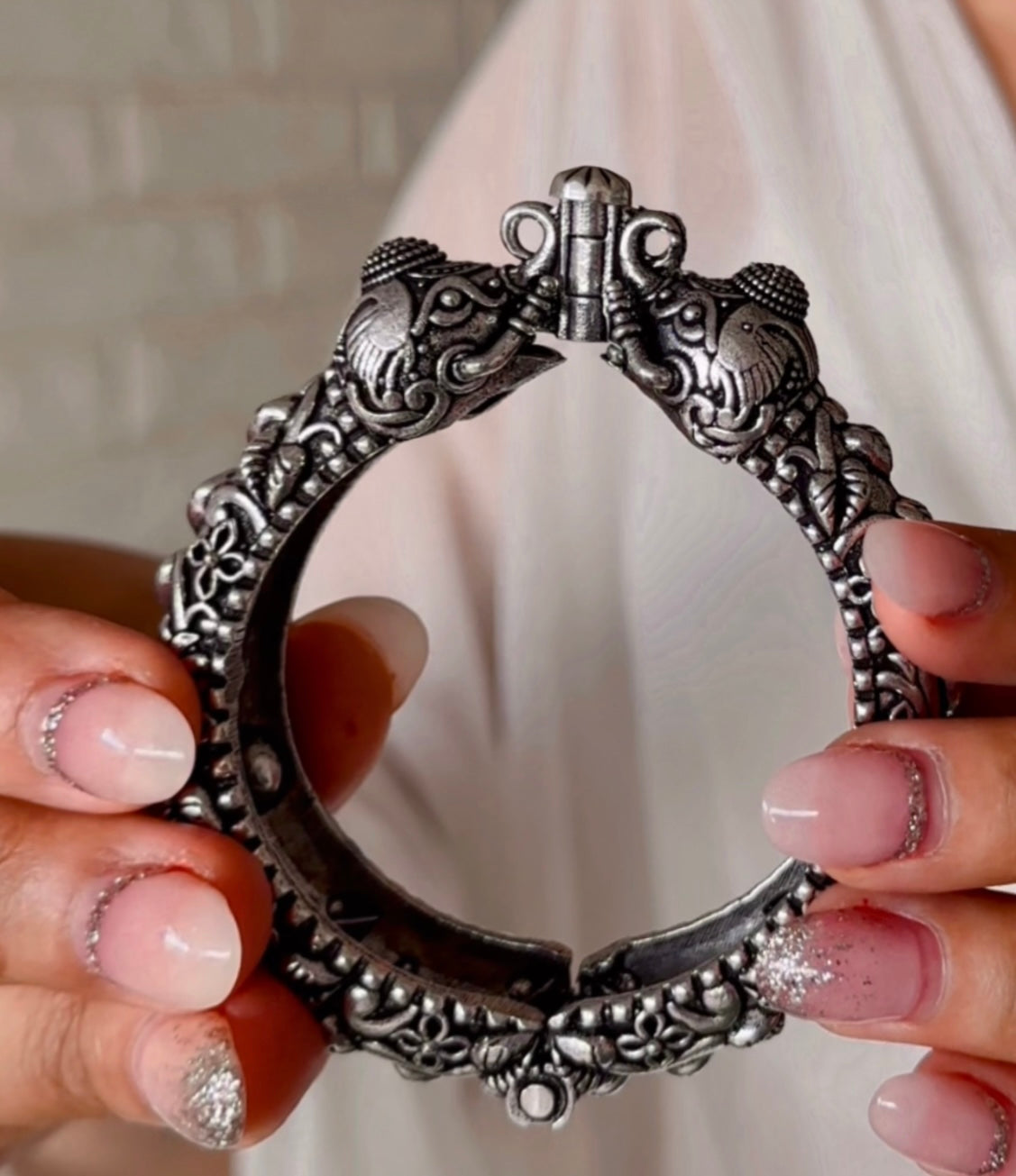 Elephant kada / bracelet - Bloom - By Sushmita