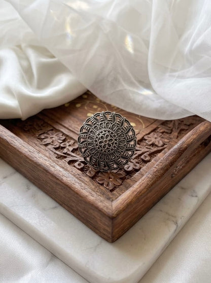 Adjustable Silver plated Ring