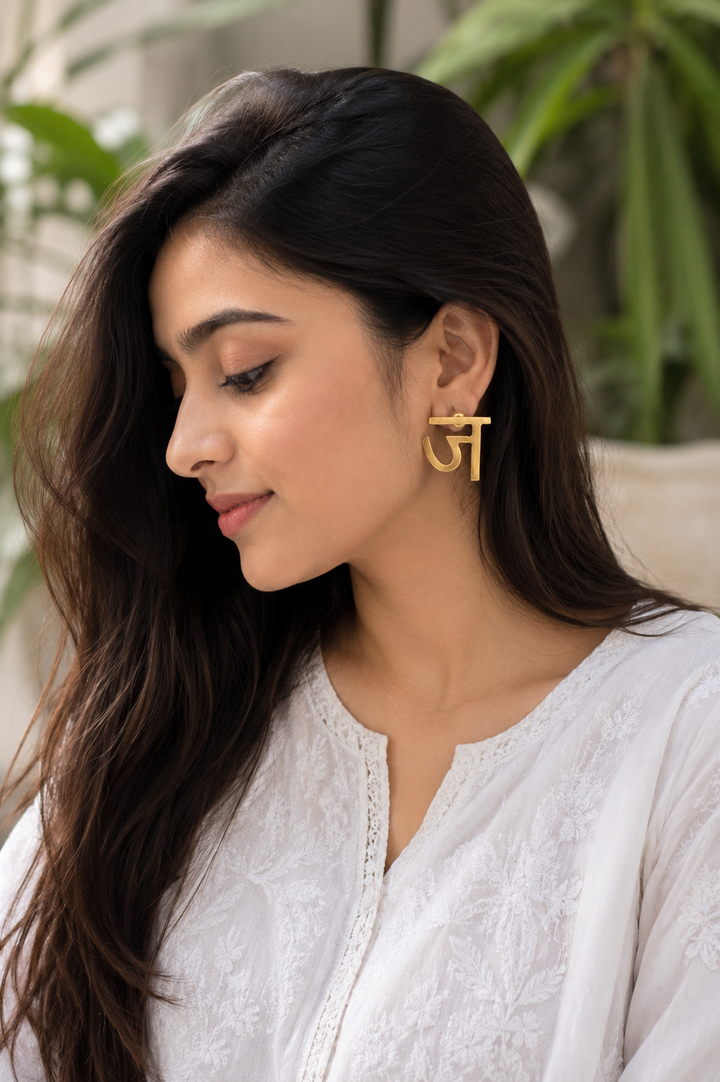 Hindi Vyanjan Earrings Studs | Hindi alphabets letter Jewellery