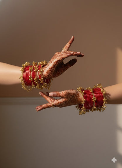 Gold plated ghungroo Bangles / kada (openable)