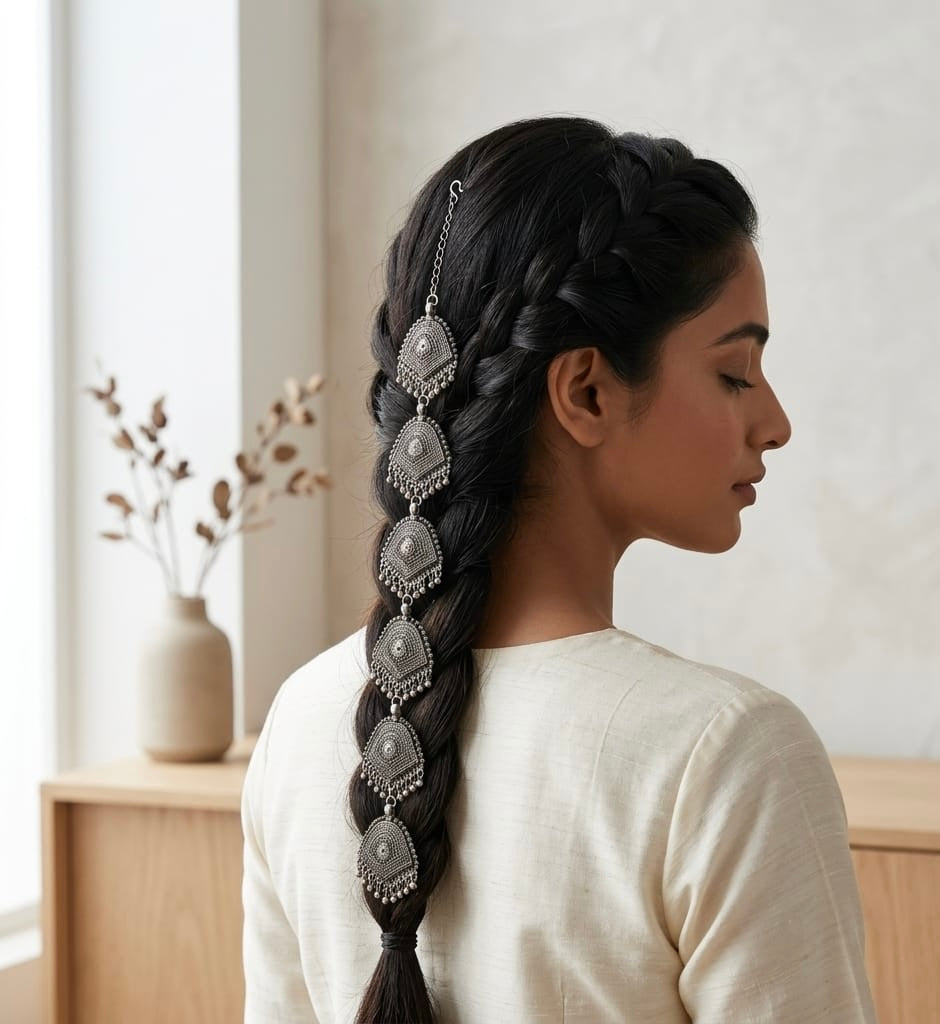 Silver Hair Chain - Choti Phool