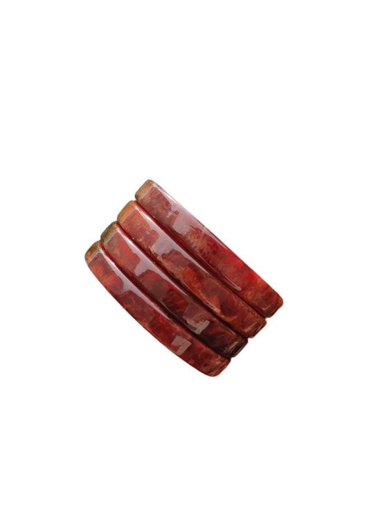 Resin Bracelet Stack / kada 4- piece set