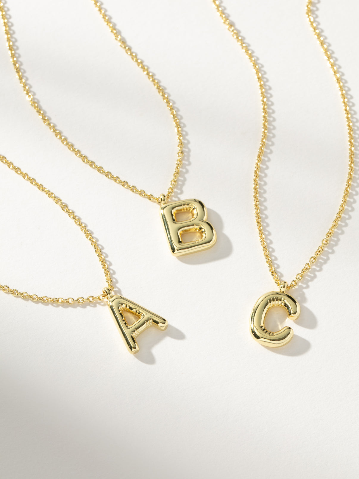 18k Gold plated Anti tarnish Initial Chain Necklace