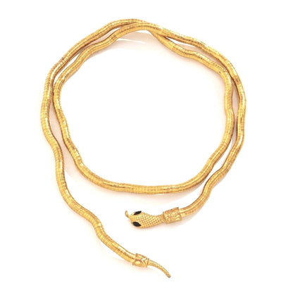 Flexible bendable Wrap Around Snake Necklace /  Snake Bracelet / waist belt