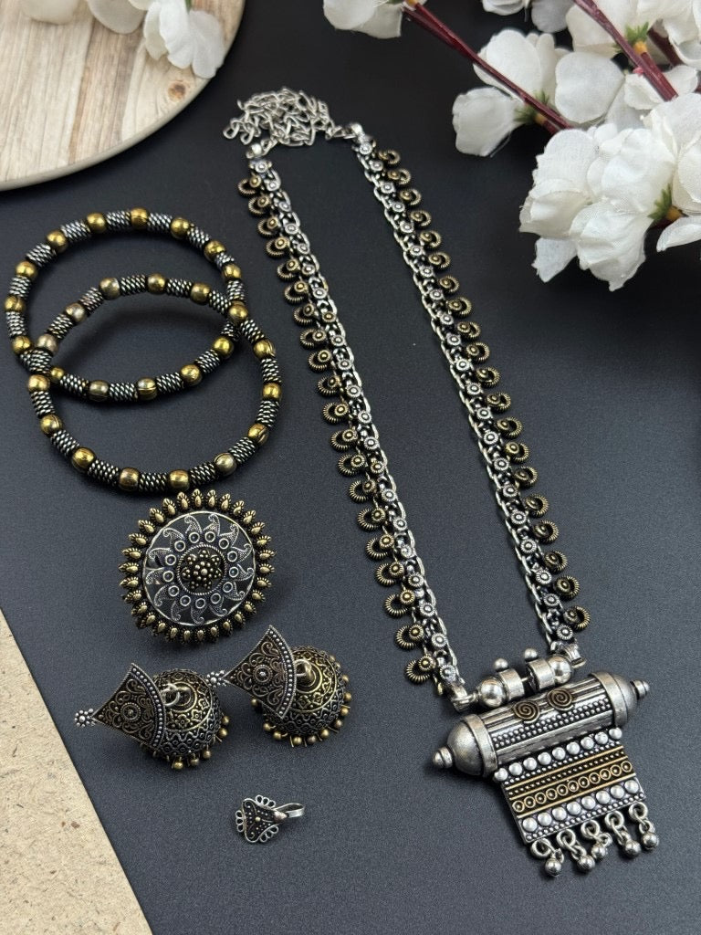 SHAHSHA 5-PIECE DUAL TONE GIFT SET