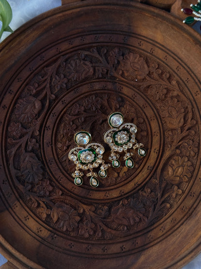 Devyani - heritage 18k gold plated kundan necklace set