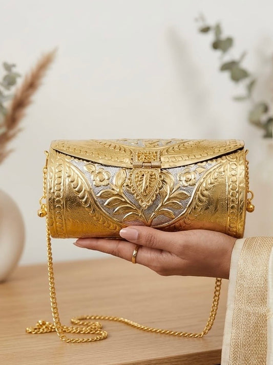 Dual tone Golden bags | Silver purse premium Quality