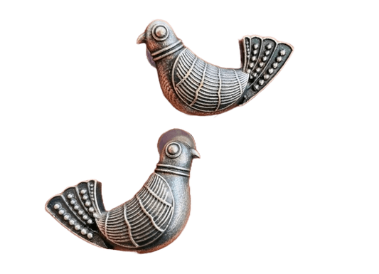 Birdie Silver Stud Earrings