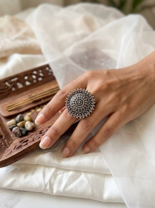Adjustable Silver plated Ring