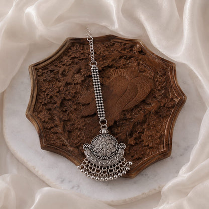 Oxidised  Mang- Tikka | hair accessories