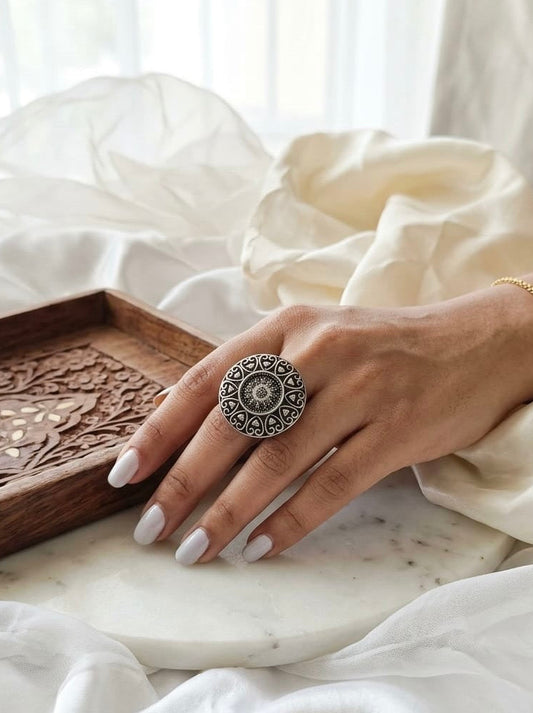 Adjustable Silver plated Ring