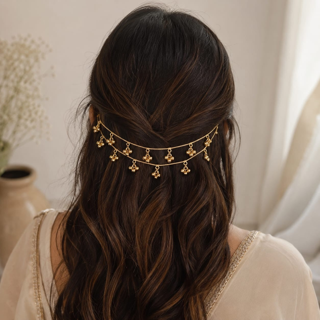Sahara  | gold plated ear Chains | kaanchain