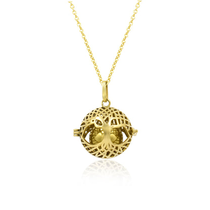 Harmony Ball locket | tree of life | Scent locket | perfume necklace | angel collar