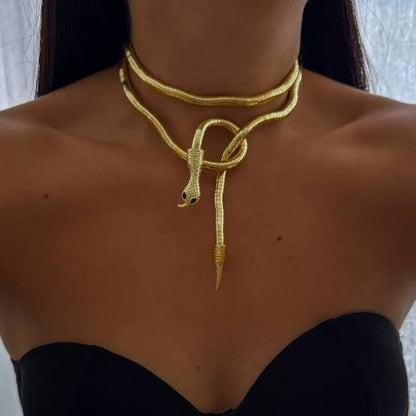 Flexible bendable Wrap Around Snake Necklace /  Snake Bracelet / waist belt