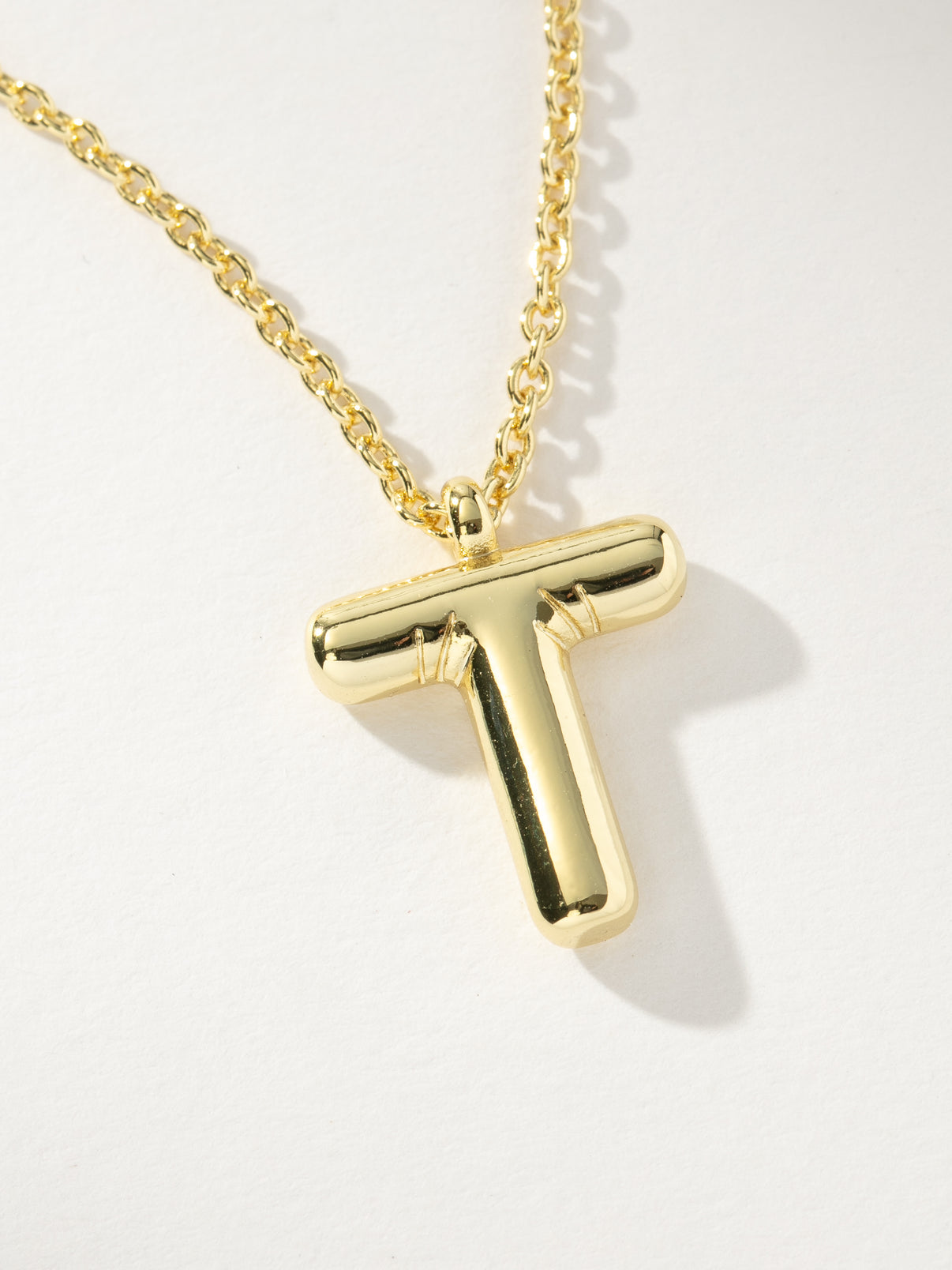 18k Gold plated Anti tarnish Initial Chain Necklace