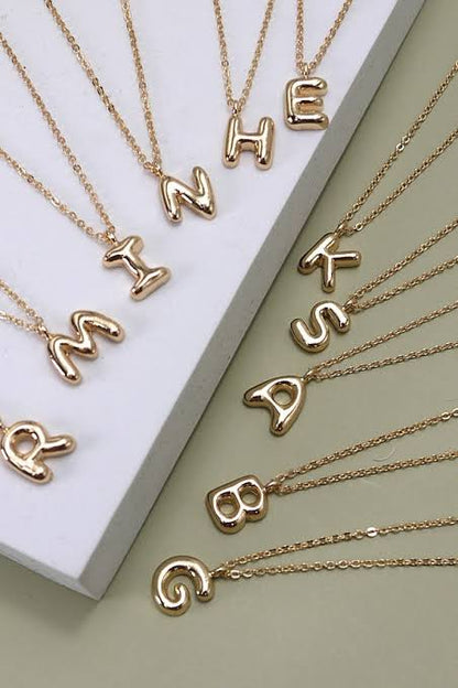 18k Gold plated Anti tarnish Initial Chain Necklace