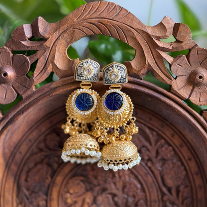 Tanya | gold plated Jhumka Earrings