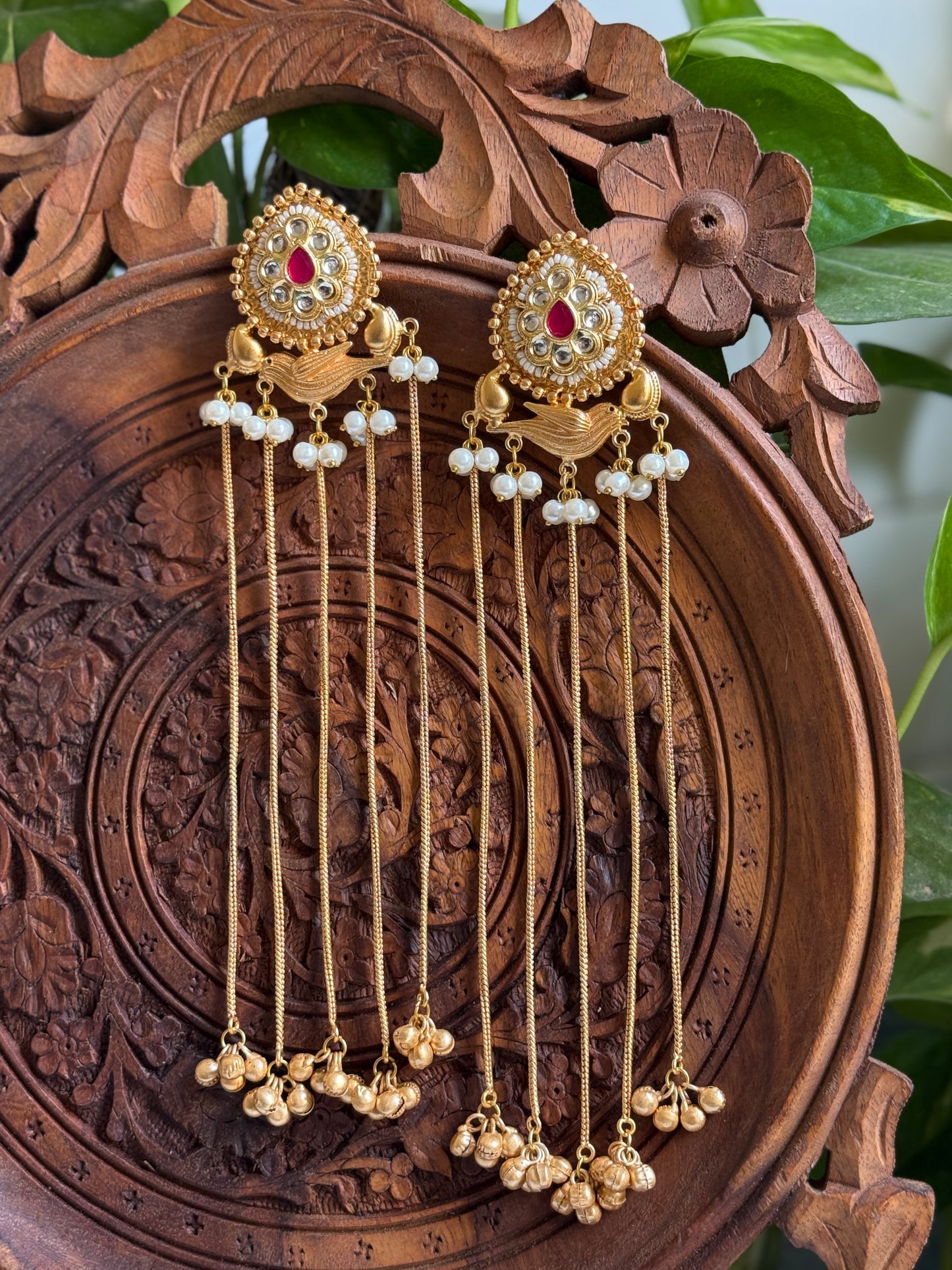 Meher | gold plated Jhumka Earrings