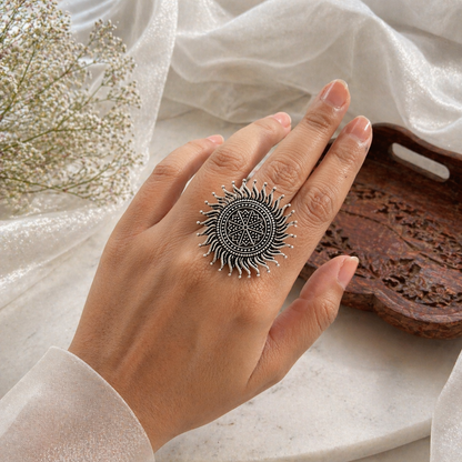 Adjustable Silver plated Ring