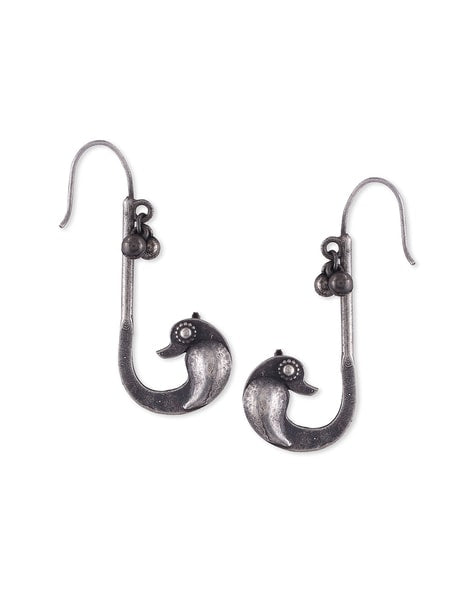 Peacock 🦚 | chain Ear - cuff | Statement Earrings | Bugadi
