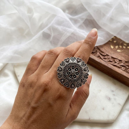 Adjustable Silver plated Ring