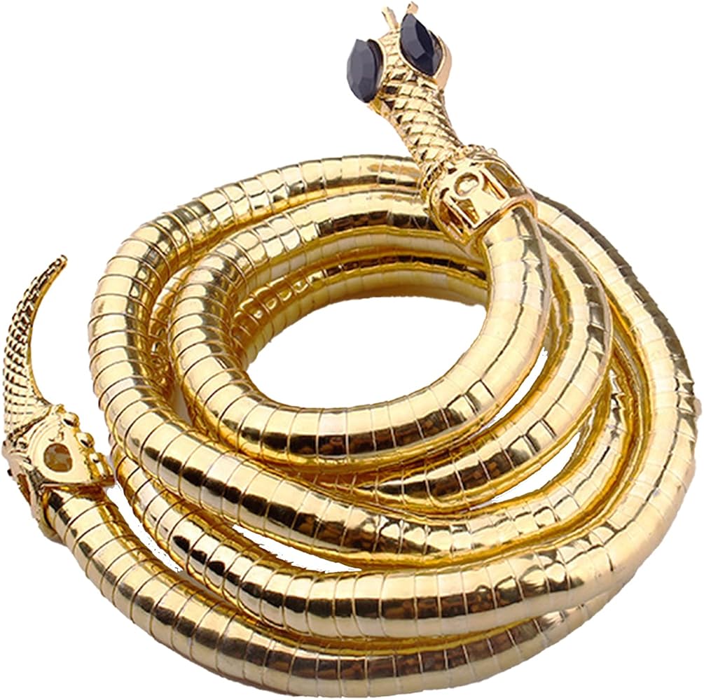 Flexible bendable Wrap Around Snake Necklace /  Snake Bracelet / waist belt