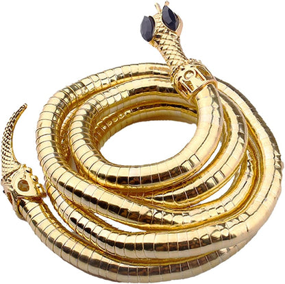 Flexible bendable Wrap Around Snake Necklace /  Snake Bracelet / waist belt
