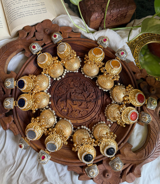 Tanya | gold plated Jhumka Earrings