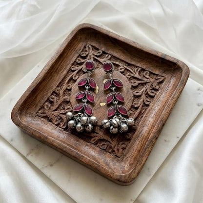 Zircon stone Jhumka Collection | German Silver Earrings