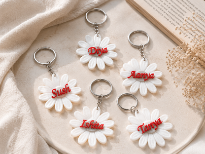Custom Name Daisy Keychain 🌼