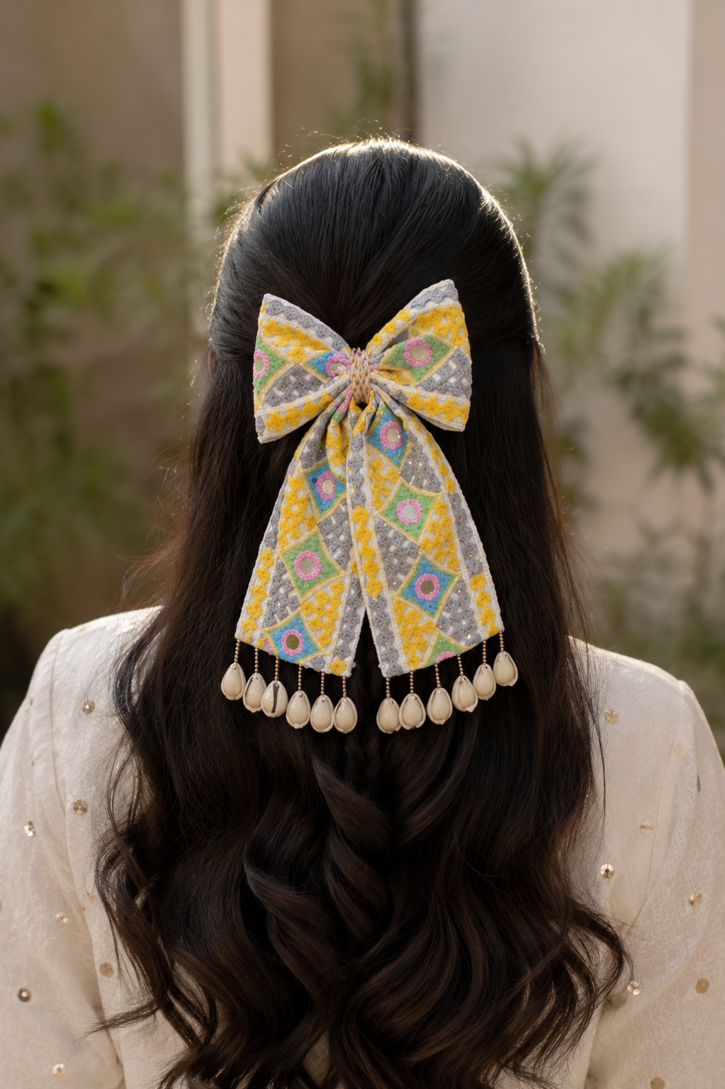 Navratri Bow Hair Clips | Festive Garba Hair Accessories